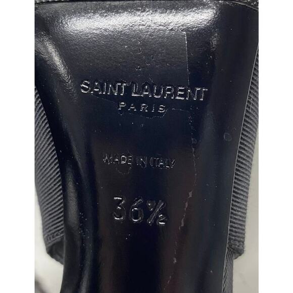 Yves Saint Laurent St Sulpice 95 slingback heels black sz 6.5/36.5 - Picture 6 of 14
